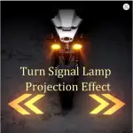 2PCS Universal Motorcycle LED Turn Signal Lamp Color Projection Lamp Sequential Flowing Flash Indicator Lights Running Light