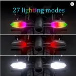 2PCS Universal Motorcycle LED Turn Signal Lamp Color Projection Lamp Sequential Flowing Flash Indicator Lights Running Light