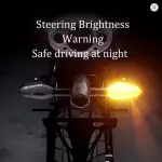 2PCS Universal Motorcycle LED Turn Signal Lamp Color Projection Lamp Sequential Flowing Flash Indicator Lights Running Light