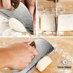 Kitchen Household Slicing 50Cr15MoV Steel Wood Handle 24cm