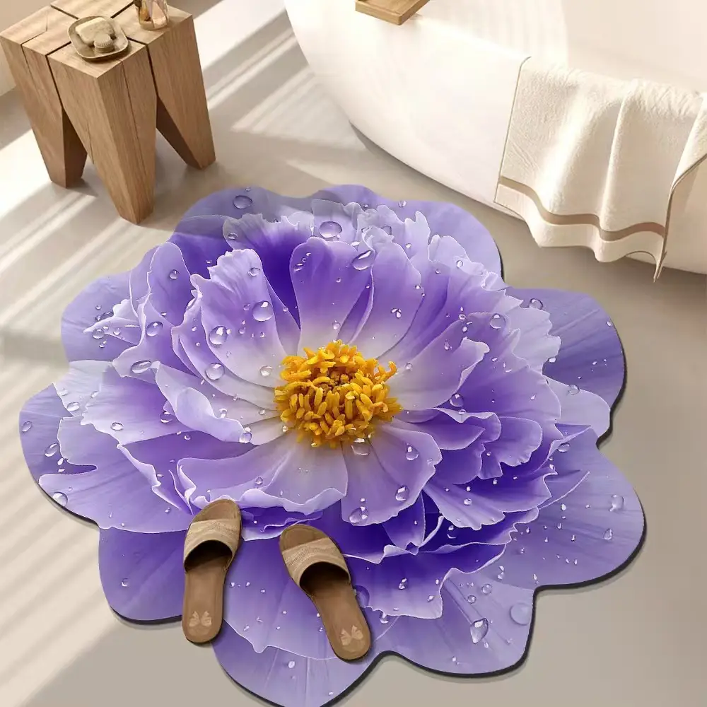 🌸 PREMIUM FLOWER FLOOR MAT 🌸 🏡 আপনার ঘরকে দিন Luxury & Elegant লুক!