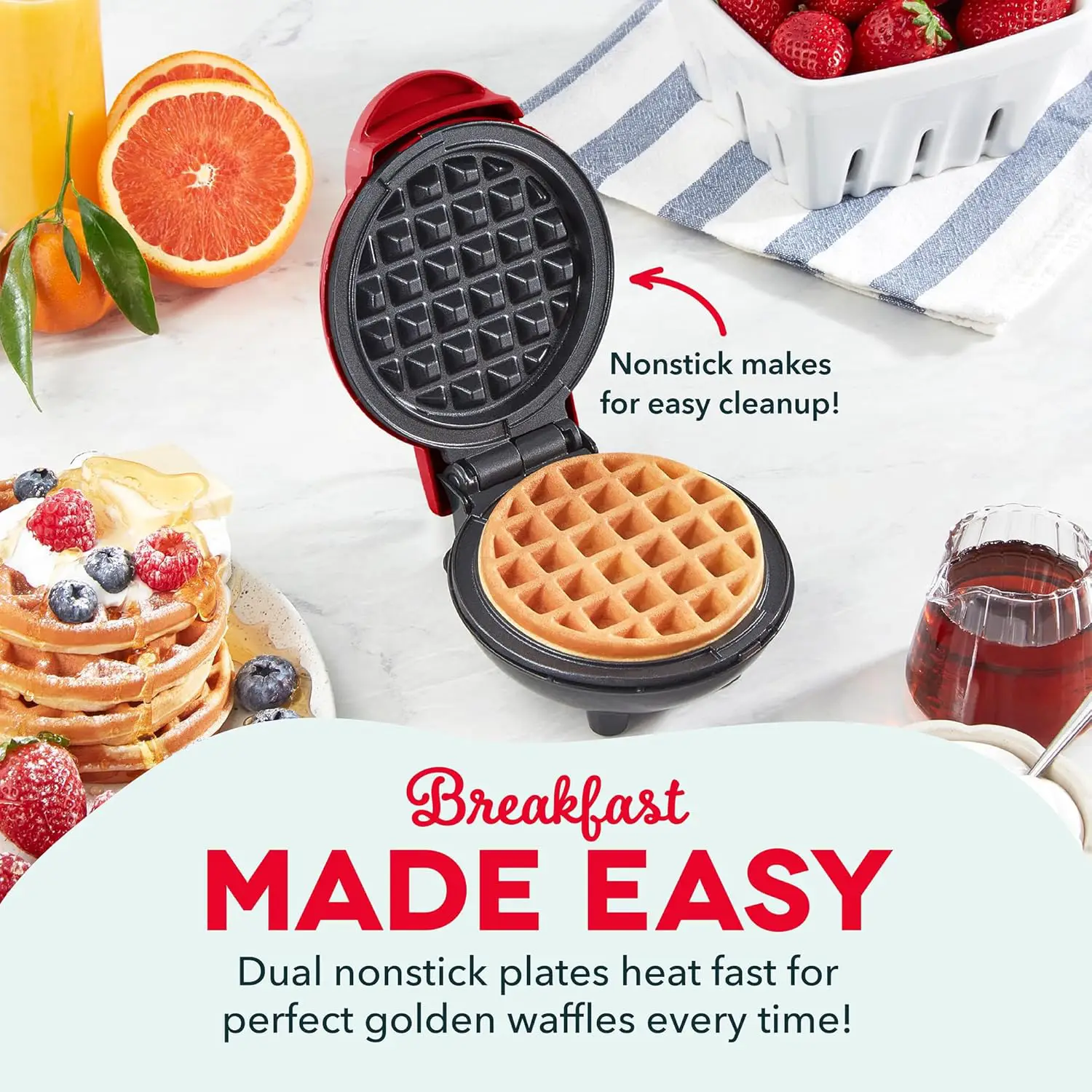 🥞 ঘরেই বানান পারফেক্ট ওয়াফল! 🥞  Electric Waffle Maker – জার্মান টাচে সুস্বাদু সকালের শুরু ✨