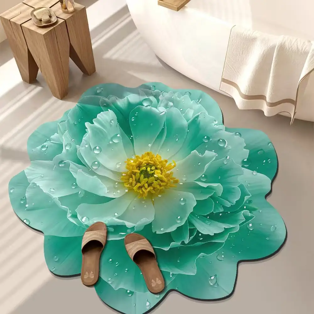 🌸 PREMIUM FLOWER FLOOR MAT 🌸 🏡 আপনার ঘরকে দিন Luxury & Elegant লুক!