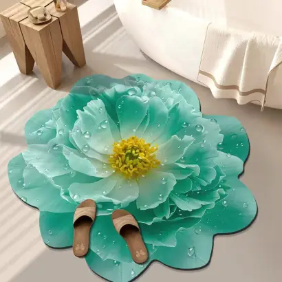 🌸 PREMIUM FLOWER FLOOR MAT 🌸 🏡 আপনার ঘরকে দিন Luxury & Elegant লুক!