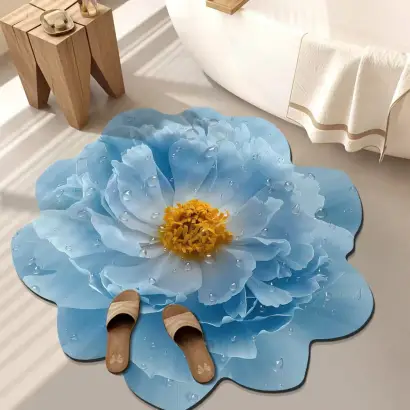 🌸 PREMIUM FLOWER FLOOR MAT 🌸 🏡 আপনার ঘরকে দিন Luxury & Elegant লুক!
