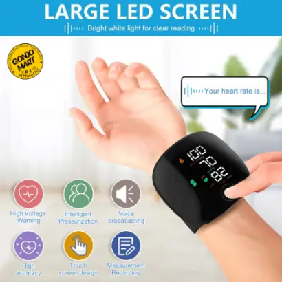 🩺 NEW Digital Wrist Blood Pressure Monitor  নিজেই ঘরে বসে চেক করুন আপনার ব্লাড প্রেসার ও হার্টবিট!