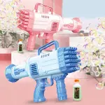 Bubble Gun, Gatlin Bubble Machine  Rocket Launcher Bubble Machine Gift for Children (as per Color Availability)