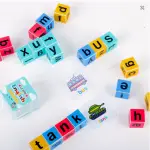 Interesting word competition, letter and English letter matching game, colorful block puzzle, children's interactive puzzle toys