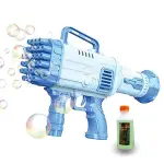 Bubble Gun, Gatlin Bubble Machine  Rocket Launcher Bubble Machine Gift for Children (as per Color Availability)