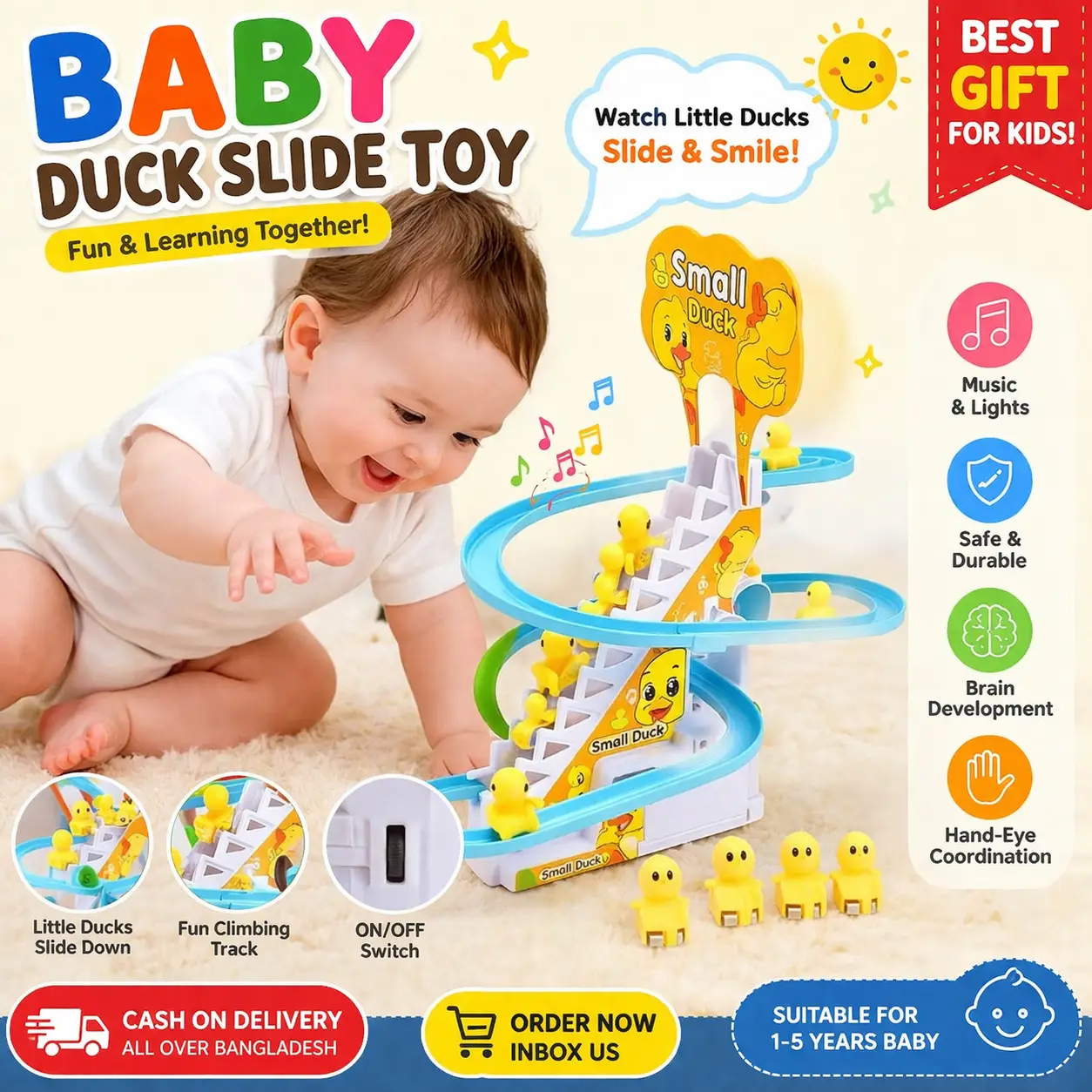 Original Duck Slider Toy ( বড় সাইজ )