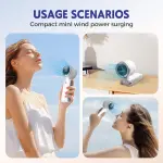 🔥 High-Speed Folding Portable Cooling Fan 🔥 গরমে আর কষ্ট নয়! এখনই নিয়ে নিন শক্তিশালী ১৩০০০ RPM মোটরের পোর্টেবল কুলিং ফ্যান ❄️💨