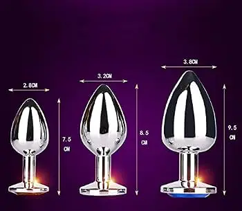 🔥 Premium Metal Intimate Plug – 3 Size 🔥