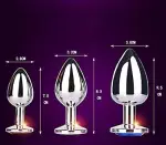 🔥 Premium Metal Intimate Plug – 3 Size 🔥