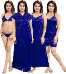 ছয় পার্টের নাইট ড্রেস ( নীল ) | ফ্রি সাইজ