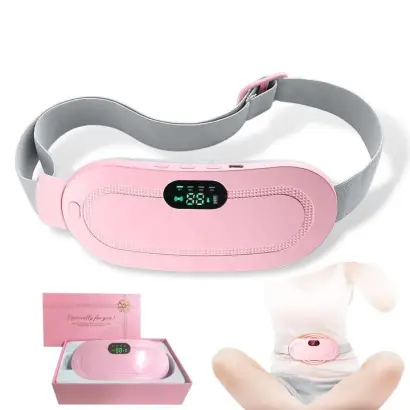 💗 Portable Electric Menstrual Heating Pad & Vibration Massage Belt 💗