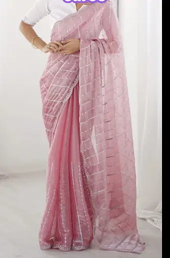 Premium Jimmy Choo chiffon silk party saree
