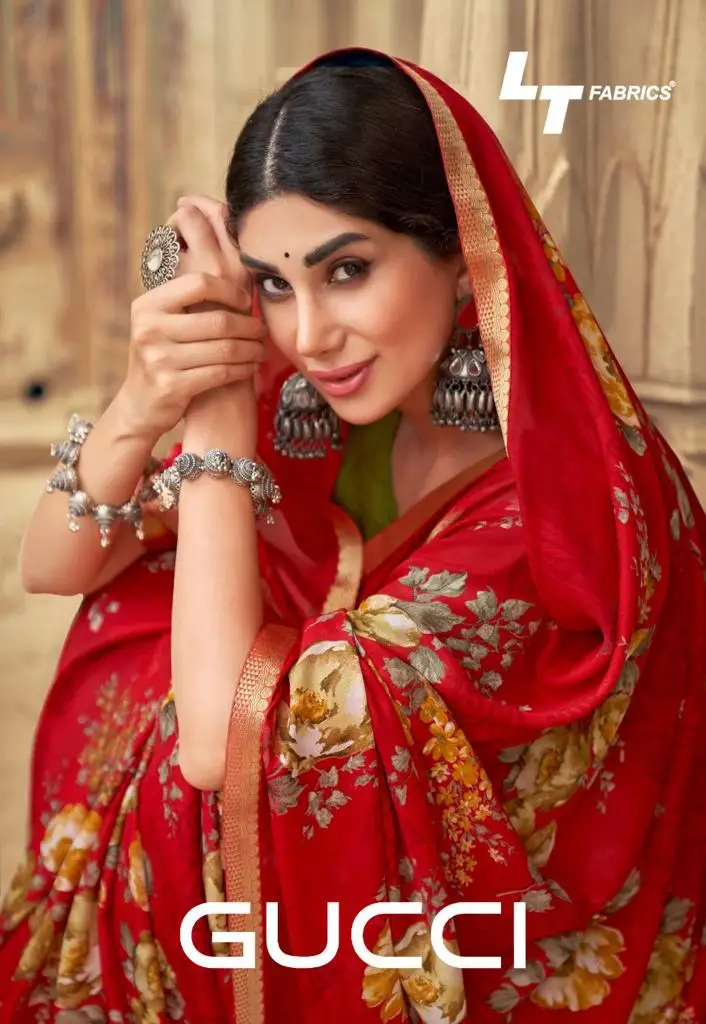 Fancy designer chiffon saree by LT fabrics
