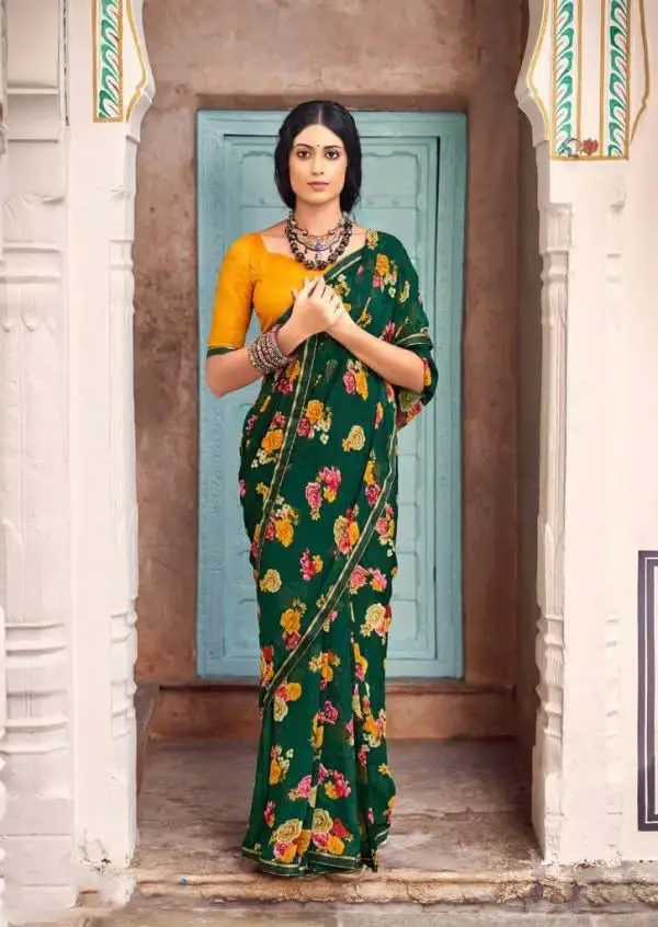 Exclusive weightloss georgette saree by LT fabrics
