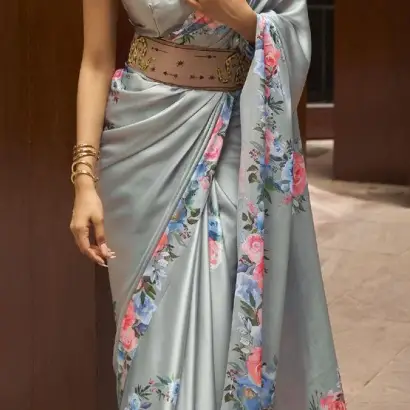 Rajtex Satin silk designer saree