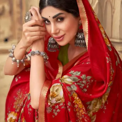 Fancy designer chiffon saree by LT fabrics