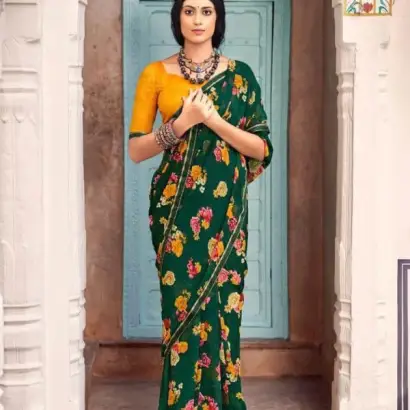 Exclusive weightloss georgette saree by LT fabrics