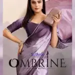 Ombrine by sethnic satin party saree