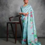 Black Tussar silk saree