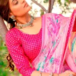 Chiffon weaving Zari saree