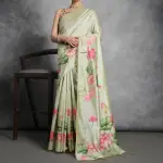 Black Tussar silk saree
