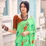 Floral  printed weightloss georgette
