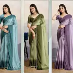 Ombrine by sethnic satin party saree