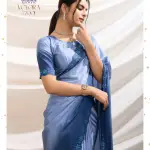 Gold two tone Ombre crepe party saree