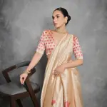 Black Tussar silk saree