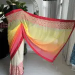 Multicolored georgette saree