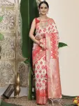 Linen cotton saree