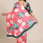 Super demanding digital printed satin crepe silk saree