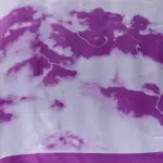 Purple tie & dye satin silk saree