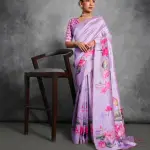 Black Tussar silk saree