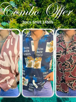 Sea Beach Shirt 3pcs Combo