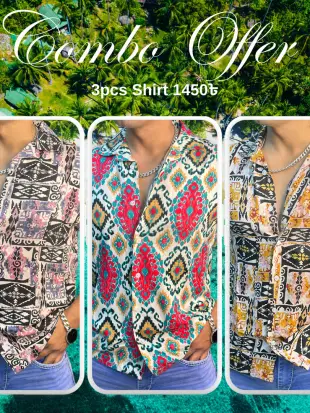 Sea Beach Shirt 3pcs Combo