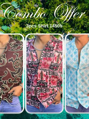 Sea Beach Shirt 3pcs Combo
