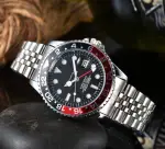Authentic Green Water Ghost Steel Strap Men's Luminous Waterproof Hollow Transparent Mechanical Time Calendar Business Sports Quartz Watch