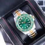 Authentic Green Water Ghost Steel Strap Men's Luminous Waterproof Hollow Transparent Mechanical Time Calendar Business Sports Quartz Watch