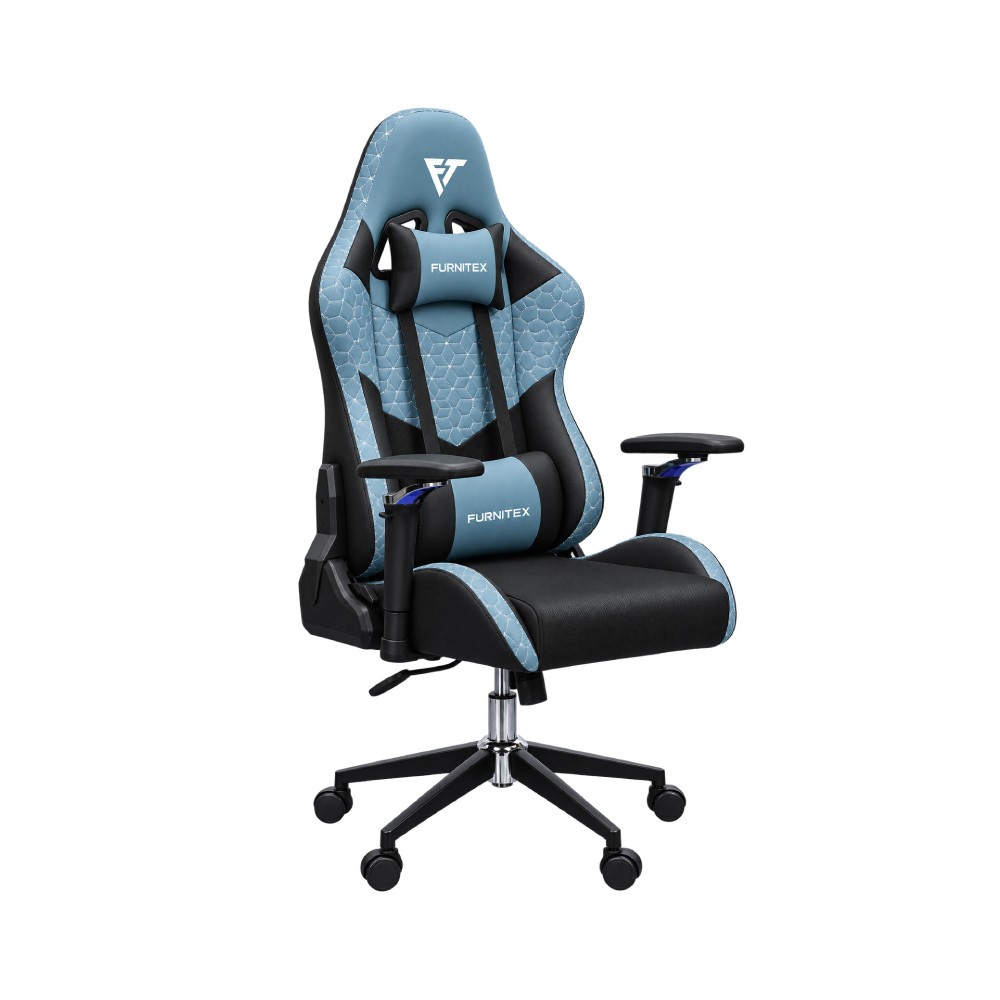 Gaming Chair with 4D Armrest (FT-Tectonic 001) Slate Blue