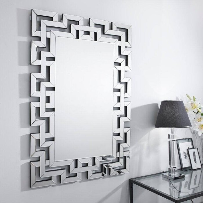 Art Decorative Wall Mirrors Large Grecian Venetian Mirror for Hotel Home Vanity Sliver Mirror 31.5" W x47" H