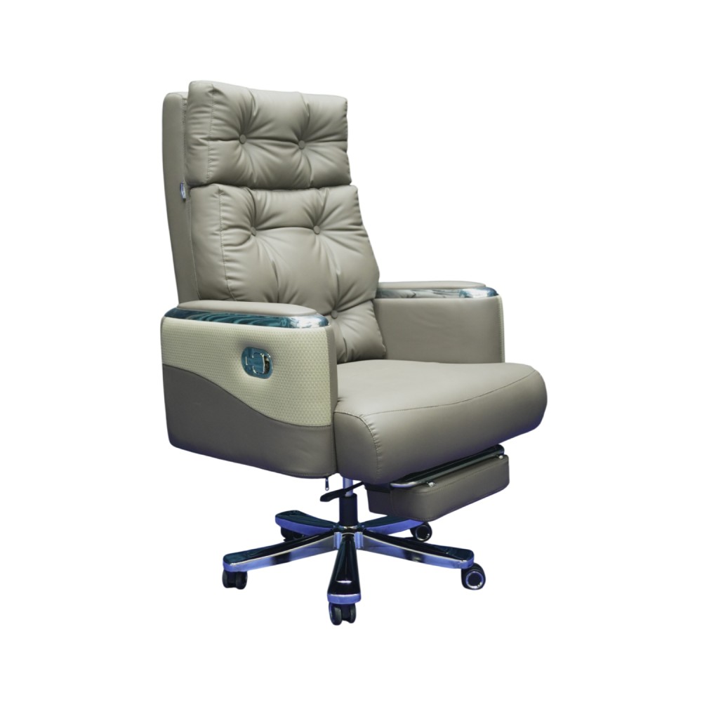 Executive Luxury Boss Chair with Footrest (FT-H0630) Coffee