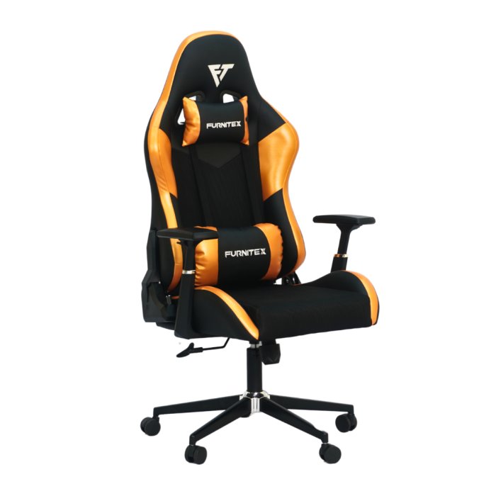 FURNITEX - Gaming Chair with 4D Armrest (FT-G1) Glossy Orange