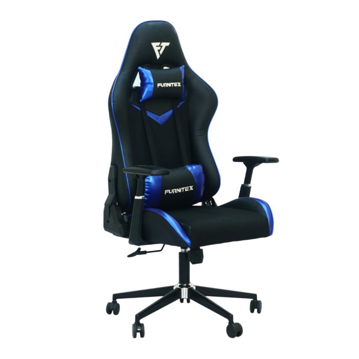 FURNITEX - Gaming Chair with 4D Armrest (FT-G2 ) Glossy Blue