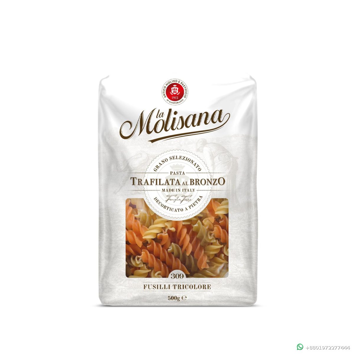 La Molisana Fusilli Tricolore N309 500gm