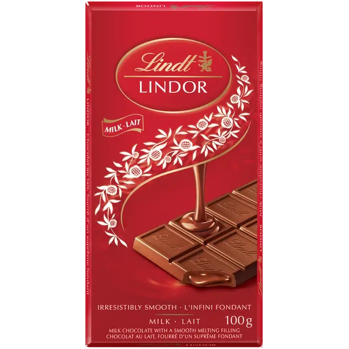 Lindt Lindor Milk Chocolate Bar 100g